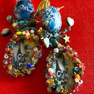 Earrings with painting of Picasso