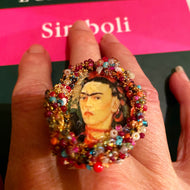 Ring with Frida Kahlo's Portrait         *****     sold!    ****