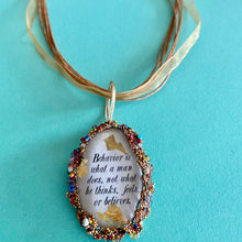 Load image into Gallery viewer, Pendent with quote of Emily Dickinson
