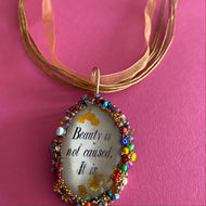 Copy of Pendent with quote of Emily Dickinson