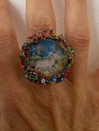 Ring with Zodiac sign in medieval art   Sign of Aries