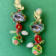 Earrings with eyes inspired  of Santa Lucia by Politico Griffoni