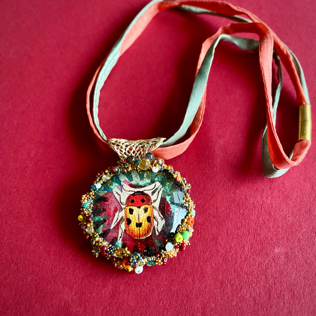 Copy of Necklace with ladybug