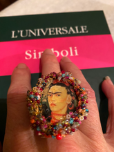 Load image into Gallery viewer, Ring with Frida Kahlo&#39;s Portrait         *****     sold!    ****
